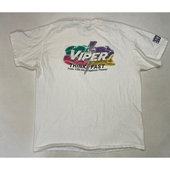 VTG Diamond Multimedia Viper Think Fast Graphics Power 128-Bit T-shirt Men XL - Picture 1 of 11